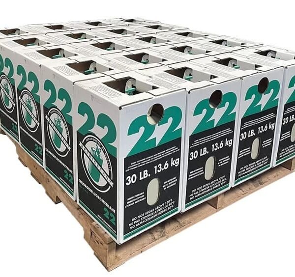 R-22_Refrigerant_30_lb_Cylinder_Quarter_Pallet_10_Units_Virgin_Factory_Sealed